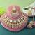 Royal purple color kundan necklace set with gold and gem detailing