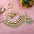 Festive pista green color kundan necklace set for party wear