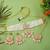 Stylish pink color choker kundan necklace set for trendy look