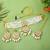Bright white color choker kundan necklace set for bridal glamour