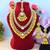 Bright yellow color kundan necklace set for traditional daytime celebrations
