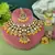 Sunshine yellow color kundan necklace set for cultural ceremonies