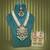Pista green color kundan necklace set