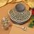 White color kundan necklace set