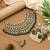 Green color kundan necklace set