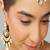Gold plated kundan necklace set