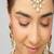 Gold plated kundan red stone necklace set