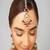 Gold plated kundan red stone necklace set