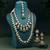 Green color kundan necklace set