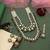 Green color kundan necklace set