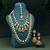 Yellow color kundan necklace set