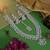 White gold color kundan necklace set