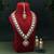 Purple color kundan necklace set