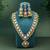 Yellow color kundan necklace set