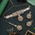 Green color choker kundan necklace set