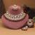 Maroon color kundan necklace set