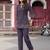 Women Viscos Rayon Threadwork Kurta With Trouser 