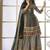 Black crepe silk digital with aari work plazzo suit