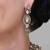Gold plated kundan green stone necklace set