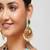 Gold plated kundan multicolor stone necklace set