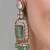 Gold plated kundan green stone choker necklace set