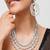 Silver plated Zircon Layered necklace set