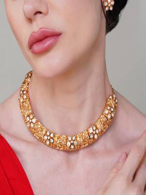Gold plated necklace set 2