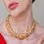 Gold plated necklace set