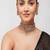Silver plated Zircon choker necklace set