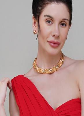 Gold plated necklace set 1