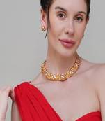 Gold plated necklace set