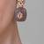 Gold plated kundan purple stone necklace set