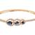 Stylish rose gold plated cubic zirconia american diamond adjustable bracelet for women