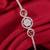 Stylish rose gold plated cubic zirconia american diamond adjustable bracelet for women