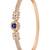 Stylish rose gold plated cubic zirconia american diamond adjustable bracelet for women