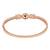 Stylish rose gold plated cubic zirconia american diamond adjustable bracelet for women