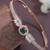 Stylish rose gold plated cubic zirconia american diamond adjustable bracelet for women