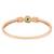 Stylish rose gold plated cubic zirconia american diamond adjustable bracelet for women