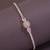 Stylish rose gold plated cubic zirconia american diamond special adjustable bracelet for women