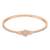 Stylish rose gold plated cubic zirconia american diamond special adjustable bracelet for women