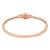 Stylish rose gold plated cubic zirconia american diamond special adjustable bracelet for women