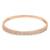 Stylish rose gold plated cubic zirconia american diamond adjustable bracelet for women
