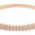 Stylish rose gold plated cubic zirconia american diamond adjustable bracelet for women