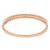 Stylish rose gold plated cubic zirconia american diamond adjustable bracelet for women
