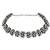 Navratri silver oxidized ethnic adjustable ghungroo bracelet for women & girls (adb170ox)
