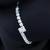 Stylish silver plated cubic zirconia american diamond adjustable bracelet for women