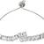 Stylish silver plated cubic zirconia american diamond adjustable bracelet for women