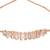 Stylish rose gold plated cubic zirconia american diamond adjustable bracelet for women