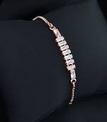 Cubic zirconia classic adjustable tennis charm bracelets friendship love christmas for women teen