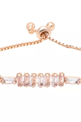 Cubic zirconia classic adjustable tennis charm bracelets friendship love christmas for women teen